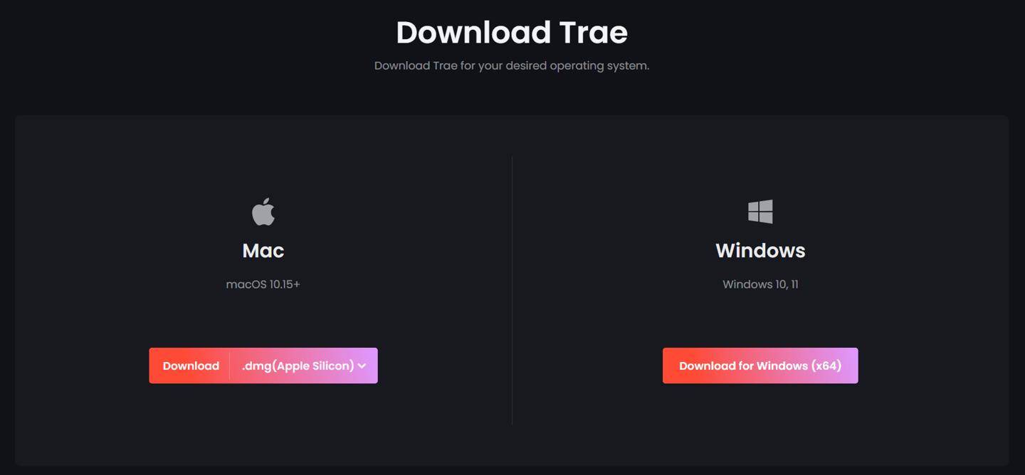 字节跳动 AI 中文 IDE“Trae”已支持 Windows 系统
