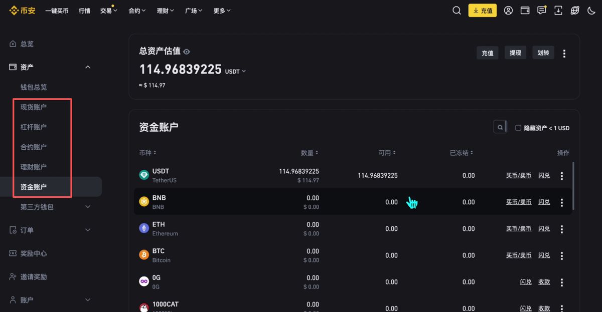 包含币安交易官网的词条